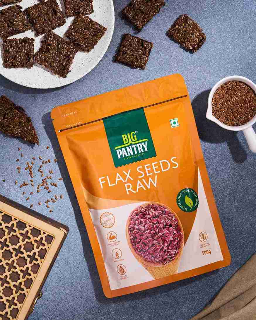 Big Pantry Raw Flax Seeds, nutrition and usage highlights
